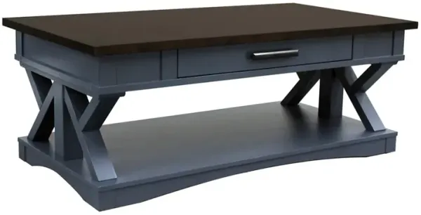 Blue Modern Roots Cocktail Table