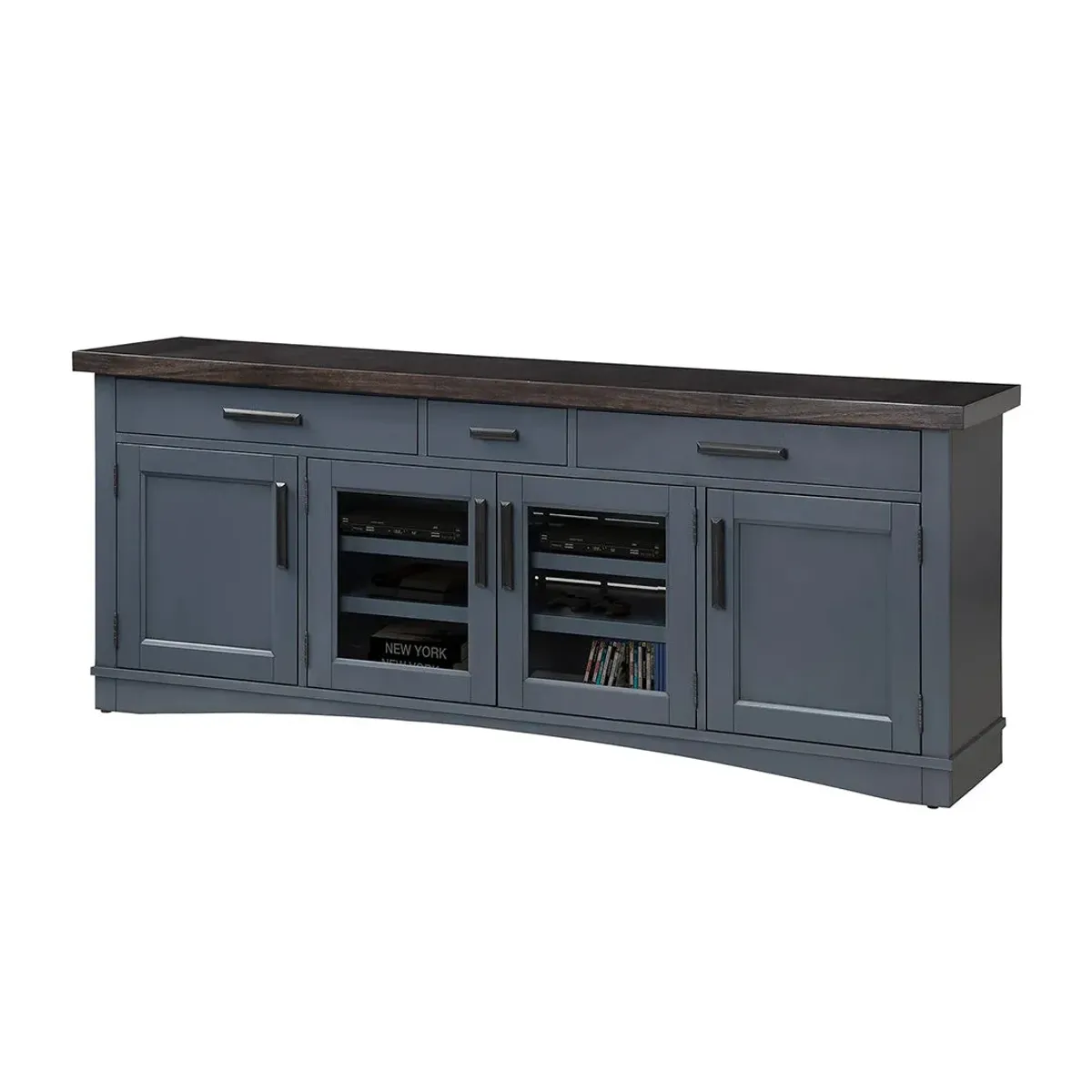 76 Inch / Blue Modern Roots TV Console