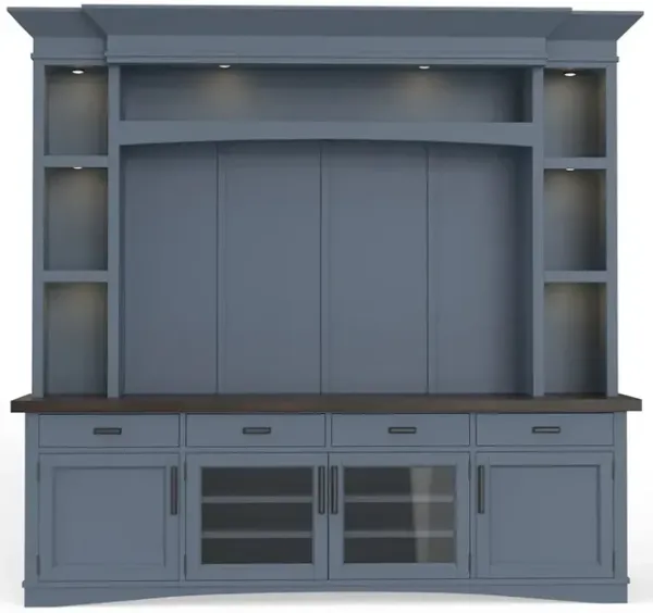 Blue Modern Roots Entertainment Center