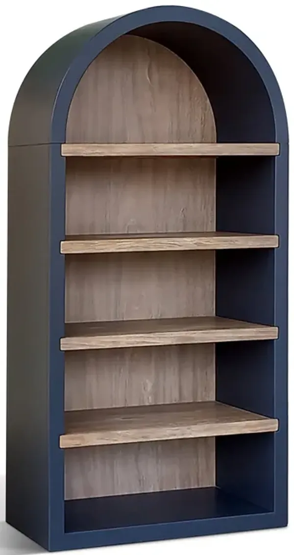White Logan Arched Bookcase