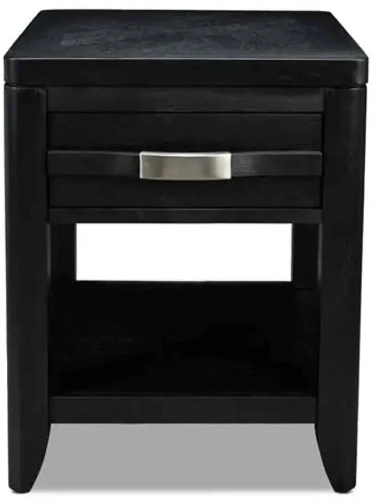 Black Manila End Table