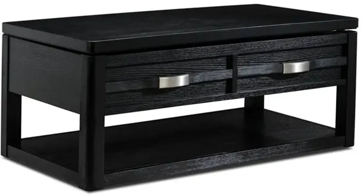 Black Manila Lift Top Coffee Table