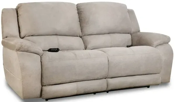 Gray Perdido Power Triple Sofa