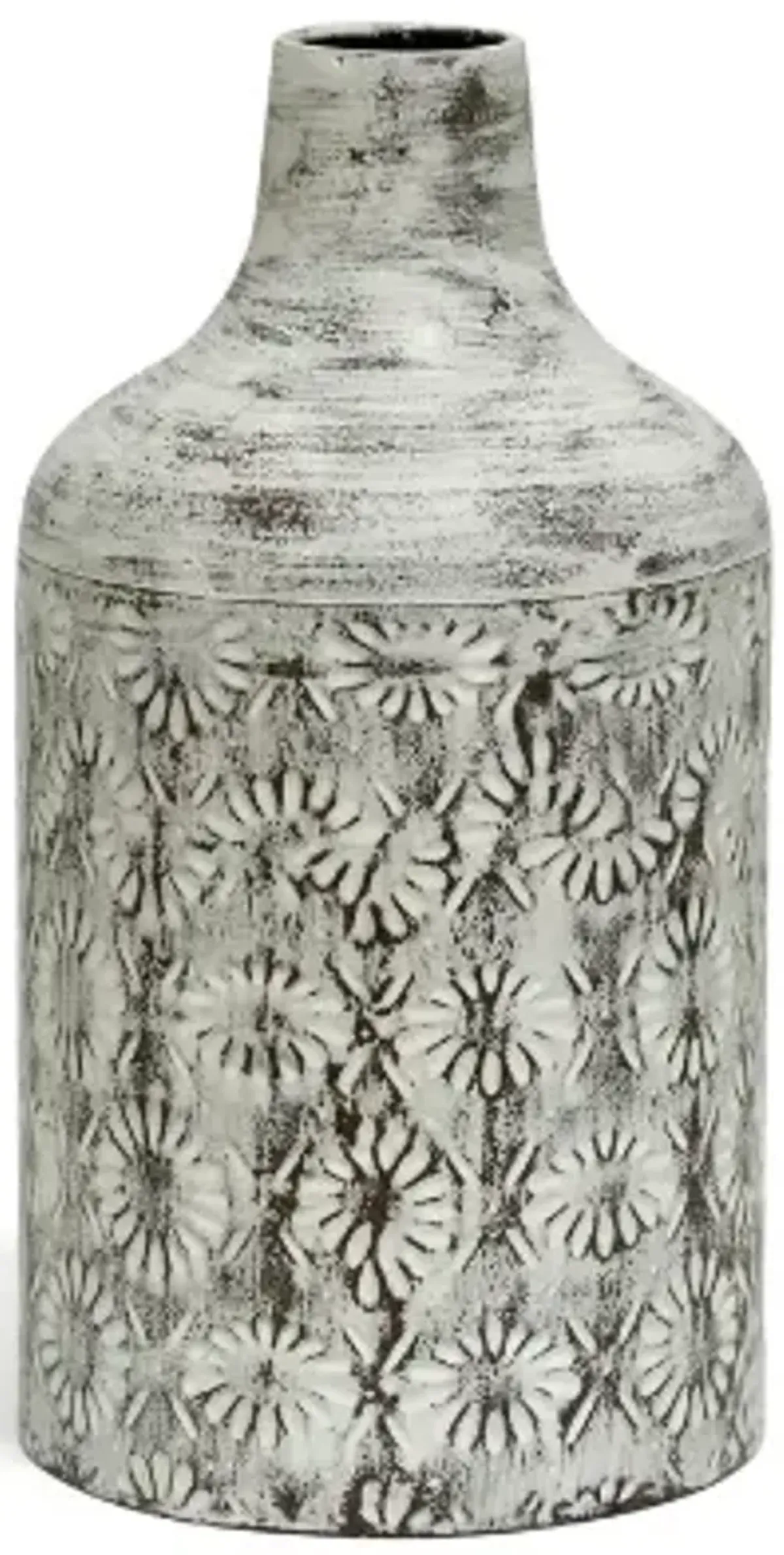 Floral Metal Vase II