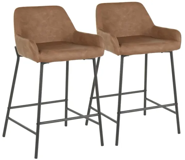 Brown Daniella Counter Stools (Set of 2)
