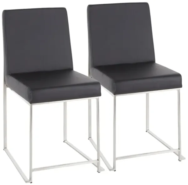 Gray Fuji High Back Dining Chairs (Set of 2)