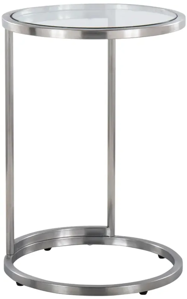 Gold Zenn Round Accent Table