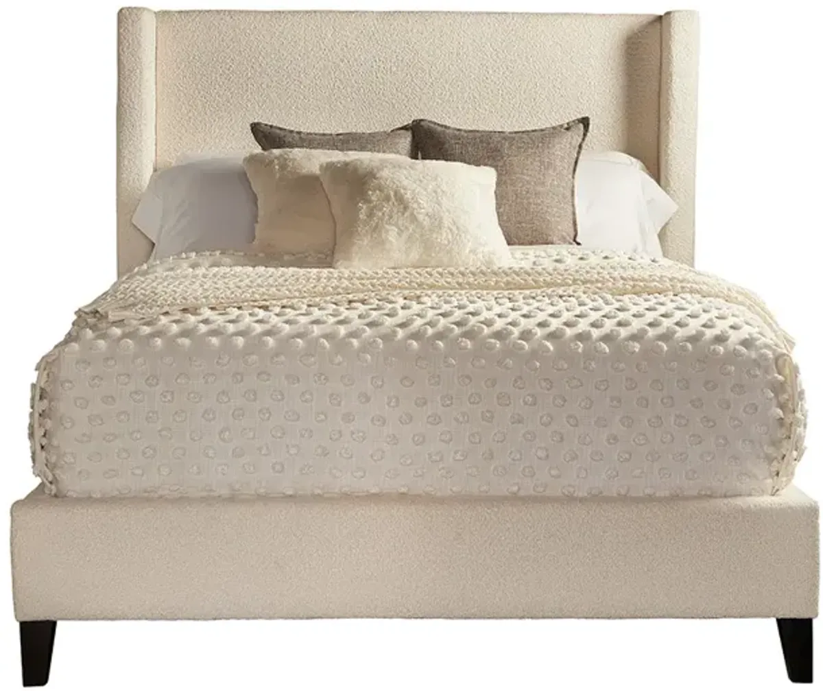 King / Gray Seraph Upholstered Bed