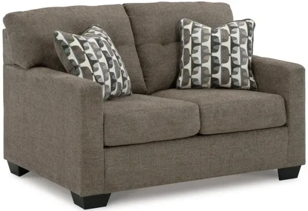 Brown Mahoney Loveseat