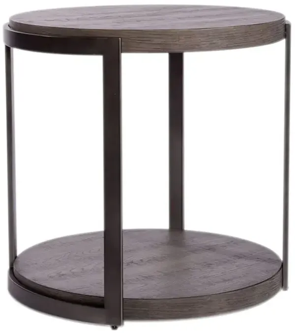 Modern View Round End Table