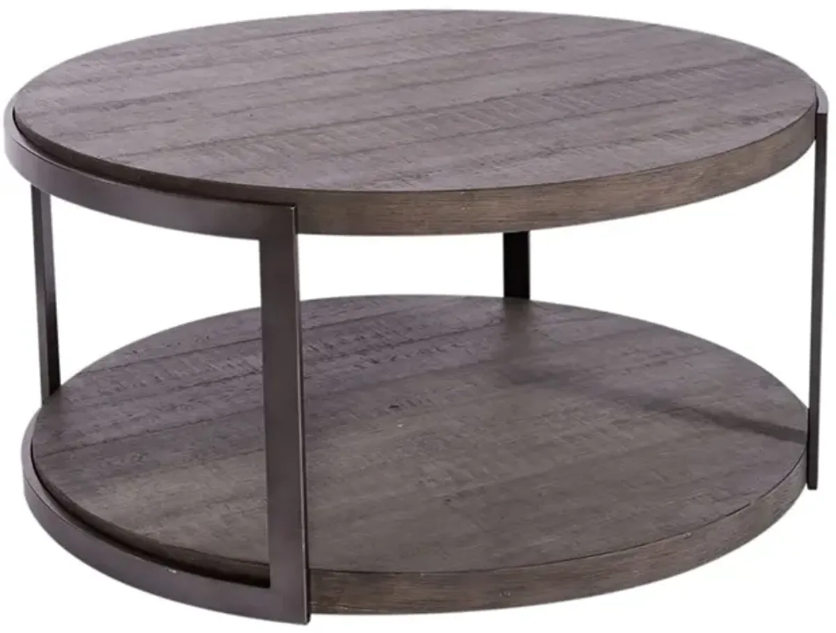 Modern View Round Cocktail Table