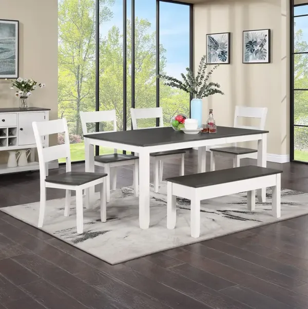 Dining Height / White Drake Dining Set (5pc)