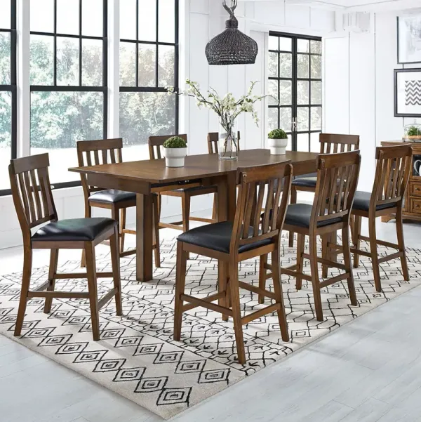 Counter Height Mariposa Dining Set (5pc) - Whiskey