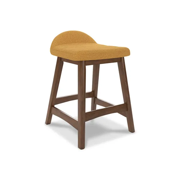Lyncott Counter Height Bar Stool - Mustard