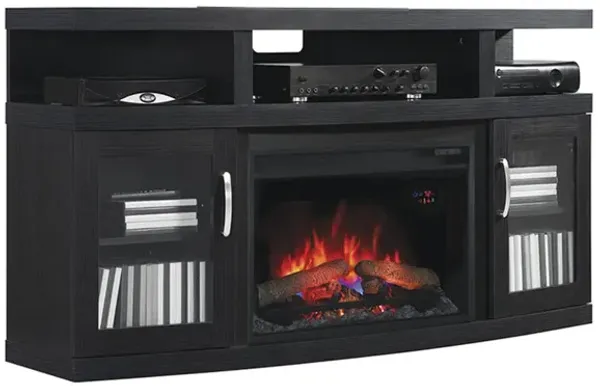 Cantilever Fireplace TV Stand