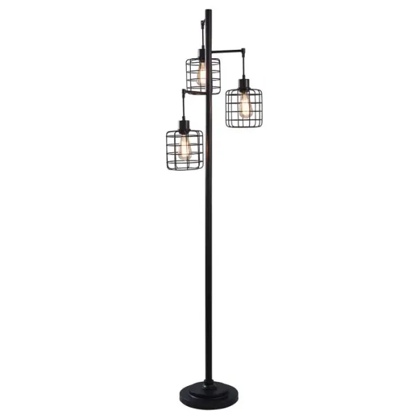 Madison Bronze Cage Chade Floor Lamp