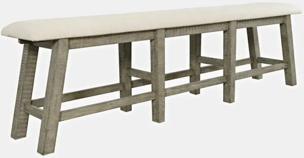 Telluride Driftwood Counter Bench