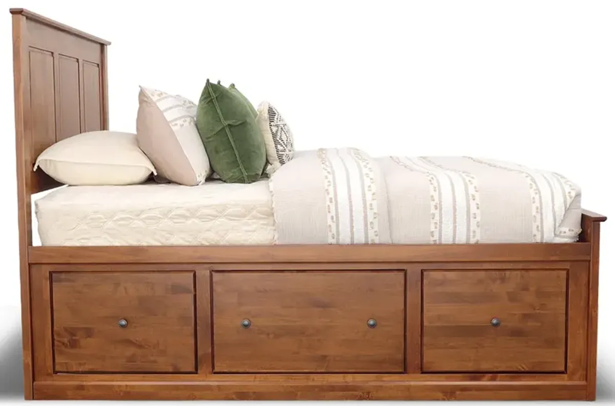 Queen Shaker Storage Bed