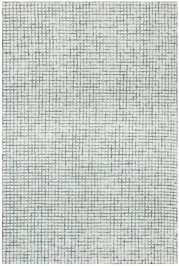 Criss Cross Silver Rug