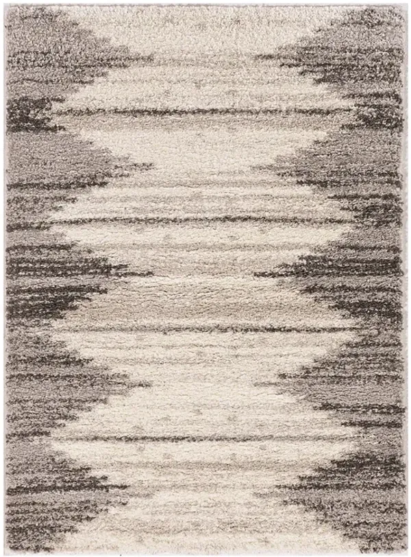 5x7 Phoenix Ivory Gray Global Rug