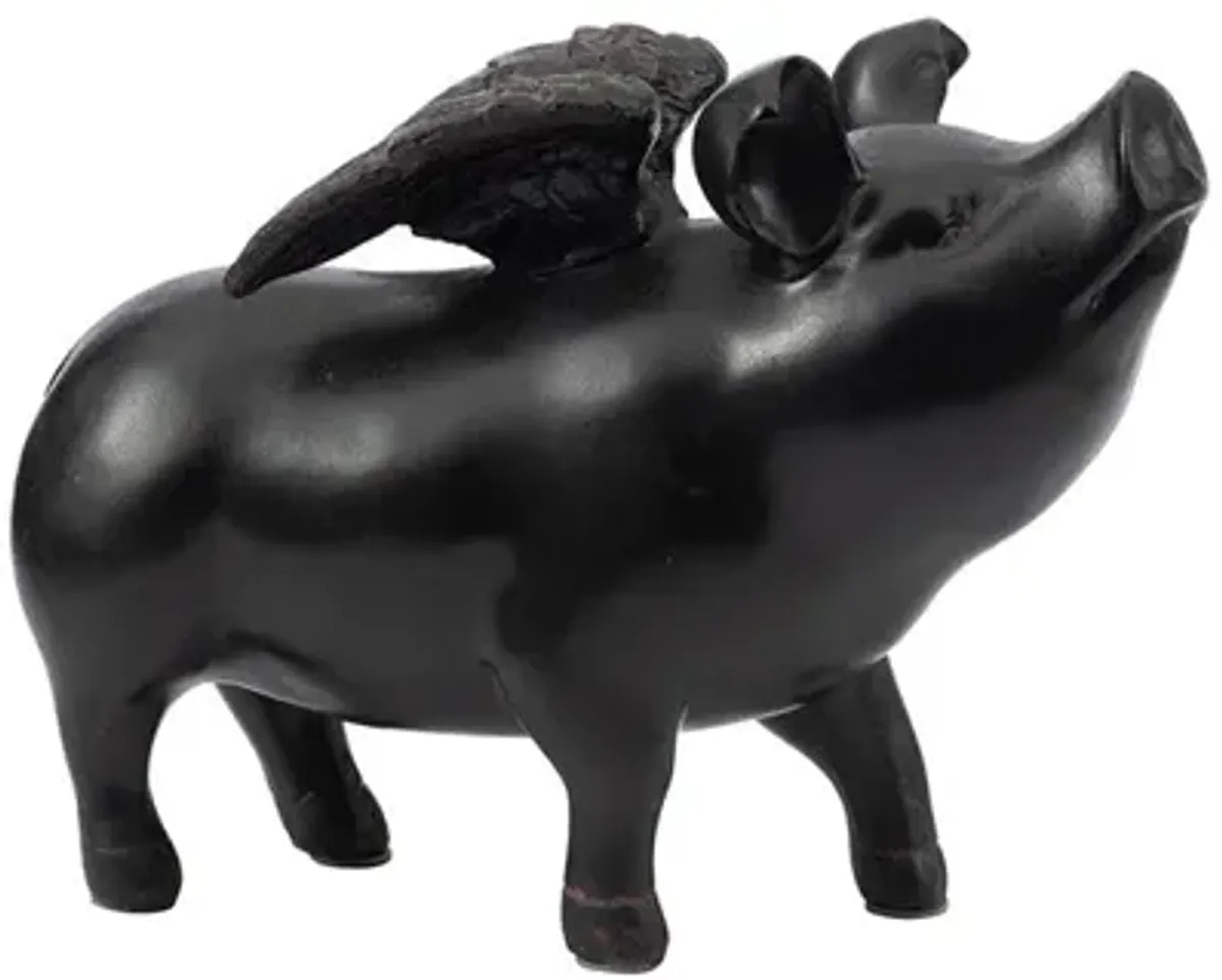 Flying Pig Sculptural Accent - Small