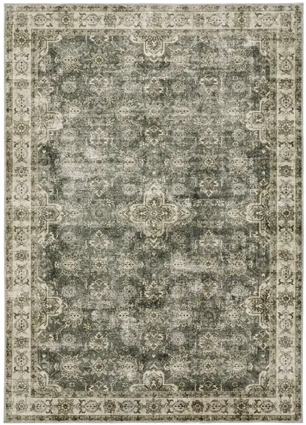 5 x 7 Malibu Olive Washable Rug