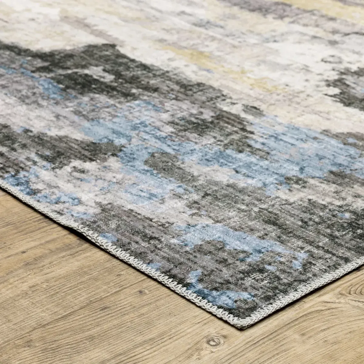 4 x6 Malibu Ocean Washable Rug