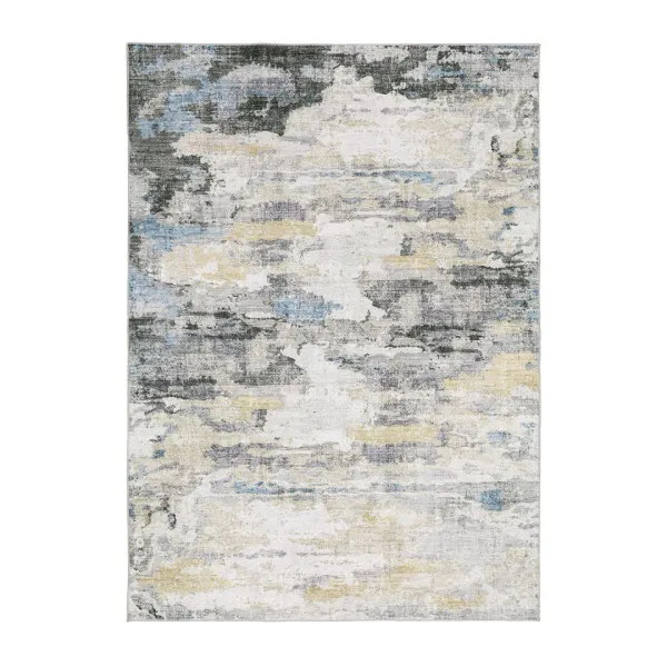 4 x6 Malibu Ocean Washable Rug