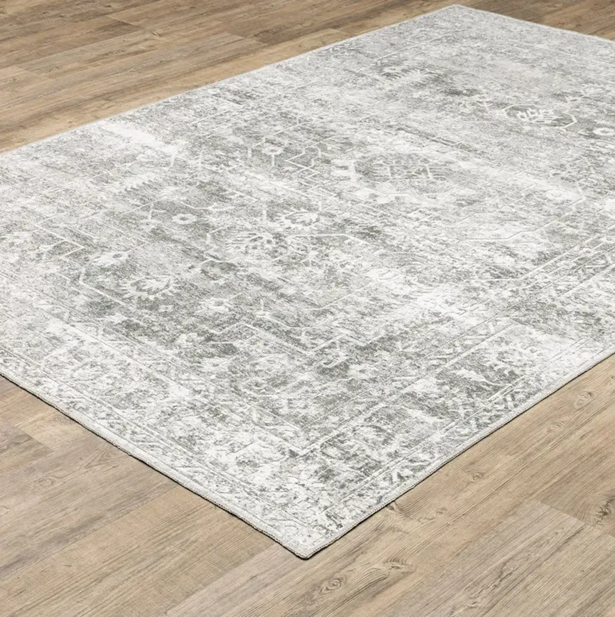 4 x6 Malibu Platinum Washable Rug