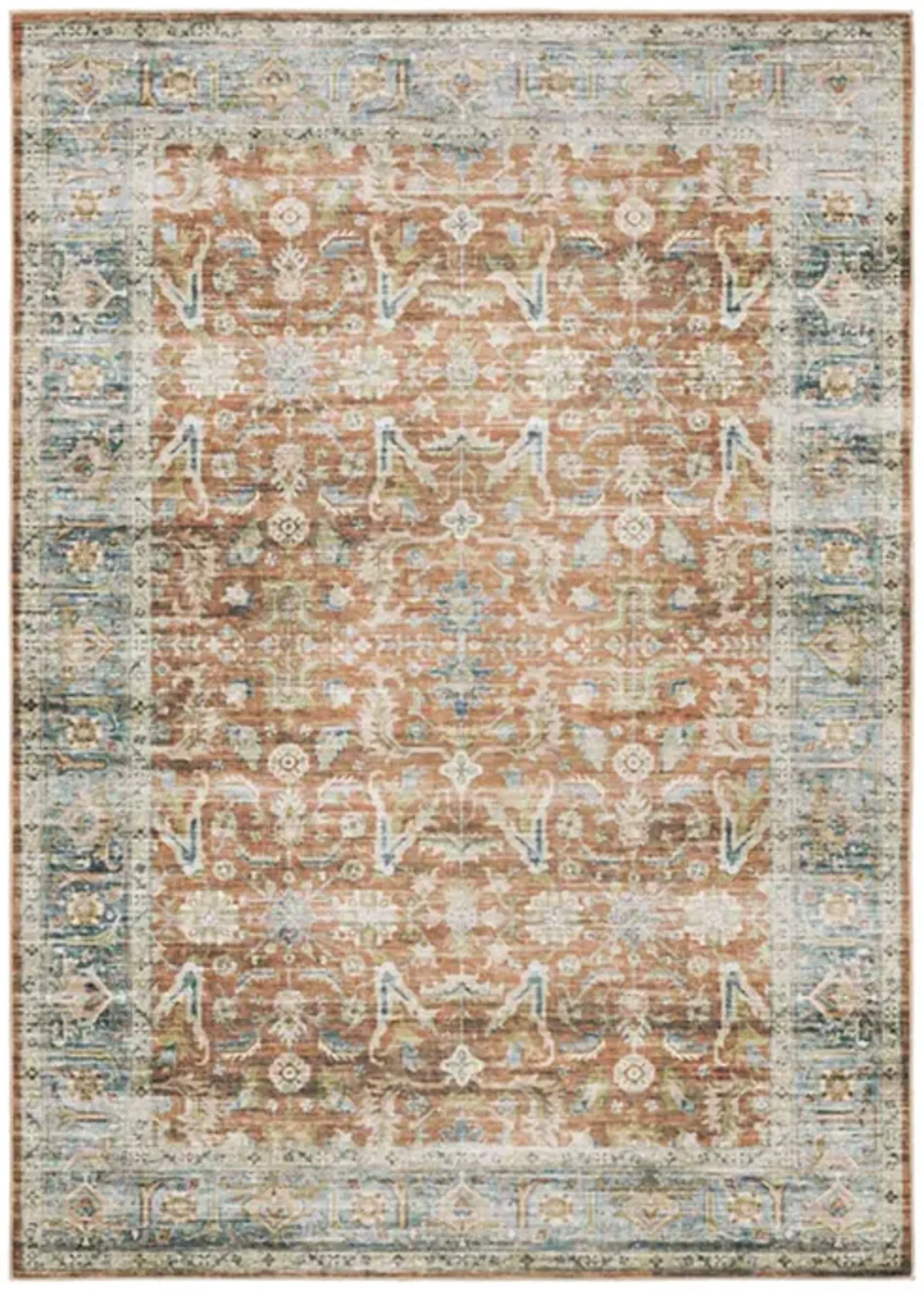 5 x 7 Charleston Bronze Washable Rug | Furniture.com