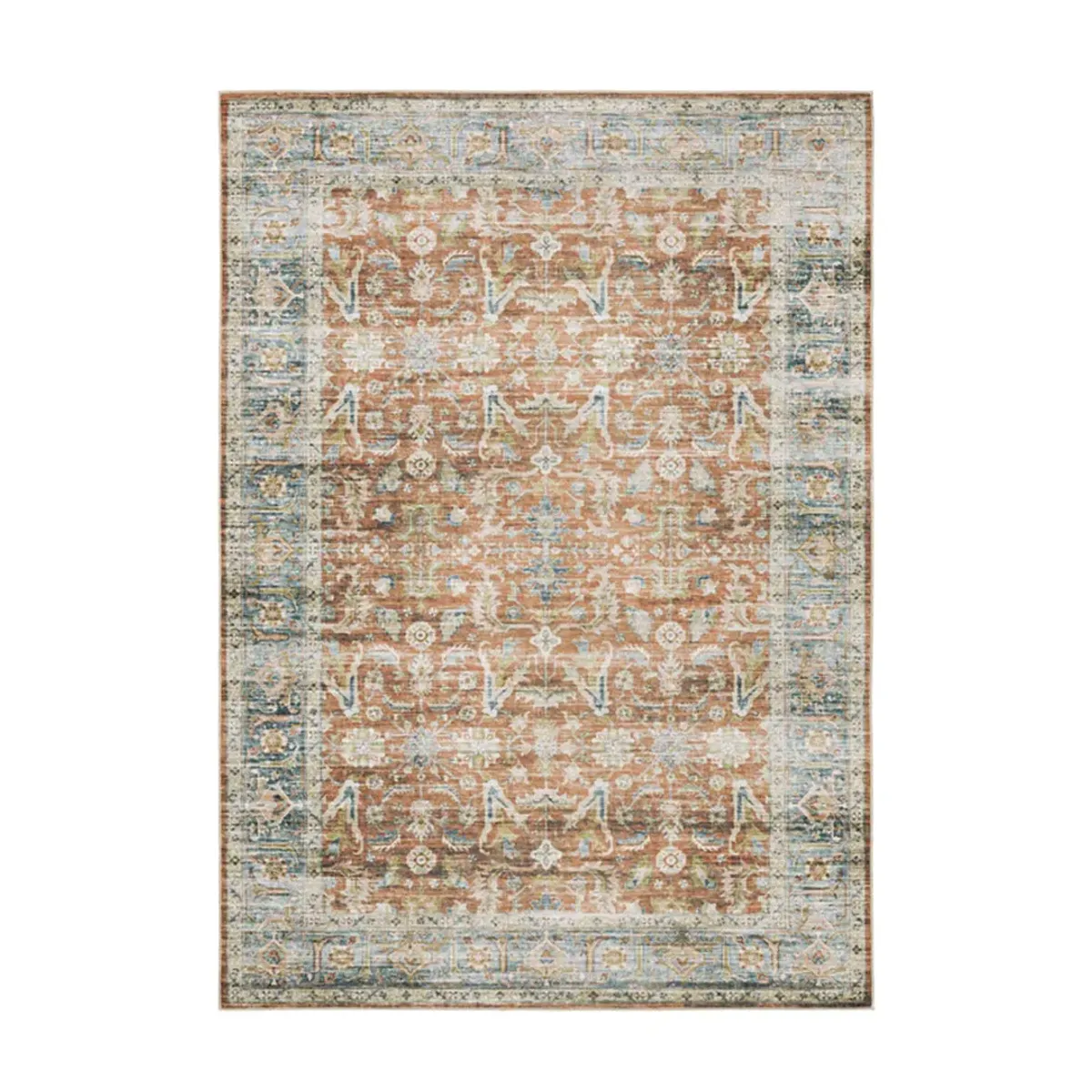 5 x 7 Charleston Bronze Washable Rug
