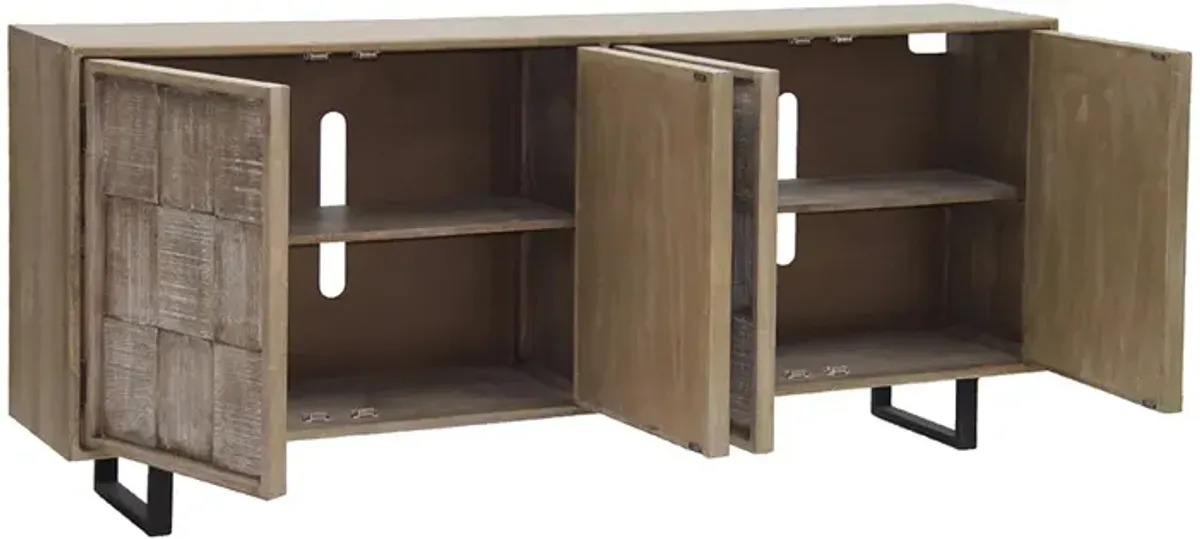 Ivory Bay Media Console - 78 Inches