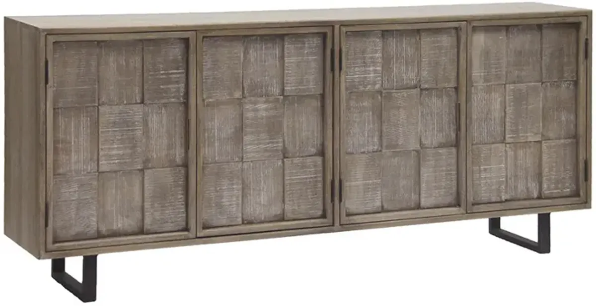 Ivory Bay Media Console - 78 Inches