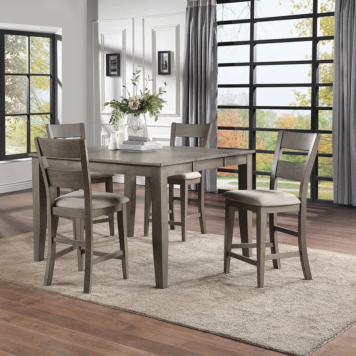 Gray Wright Pub Dining Set