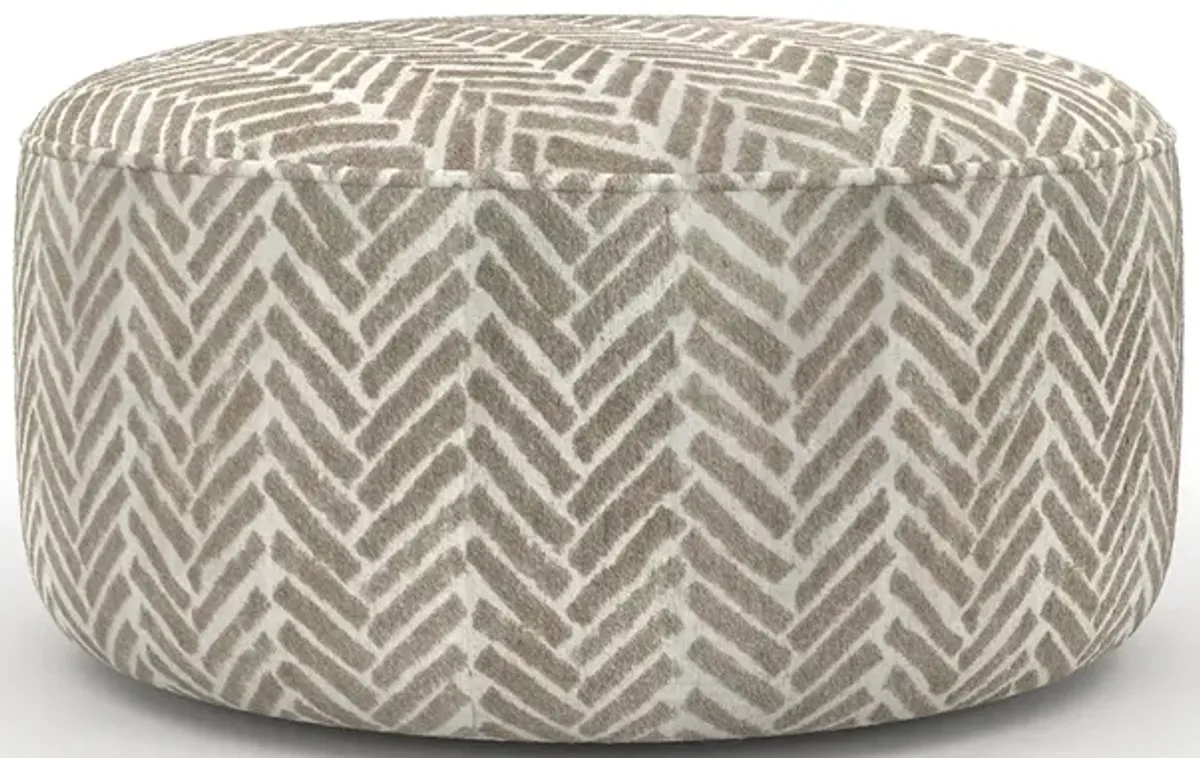 Passageway Round Cocktail Ottoman
