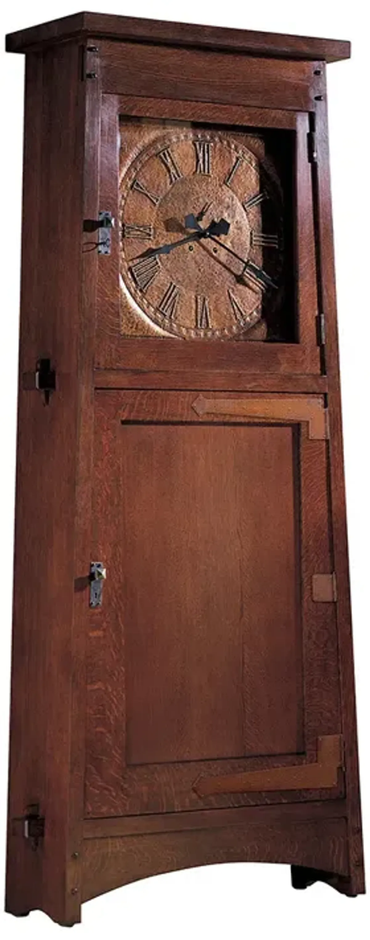 Asheville Clock with Strap Hinge
