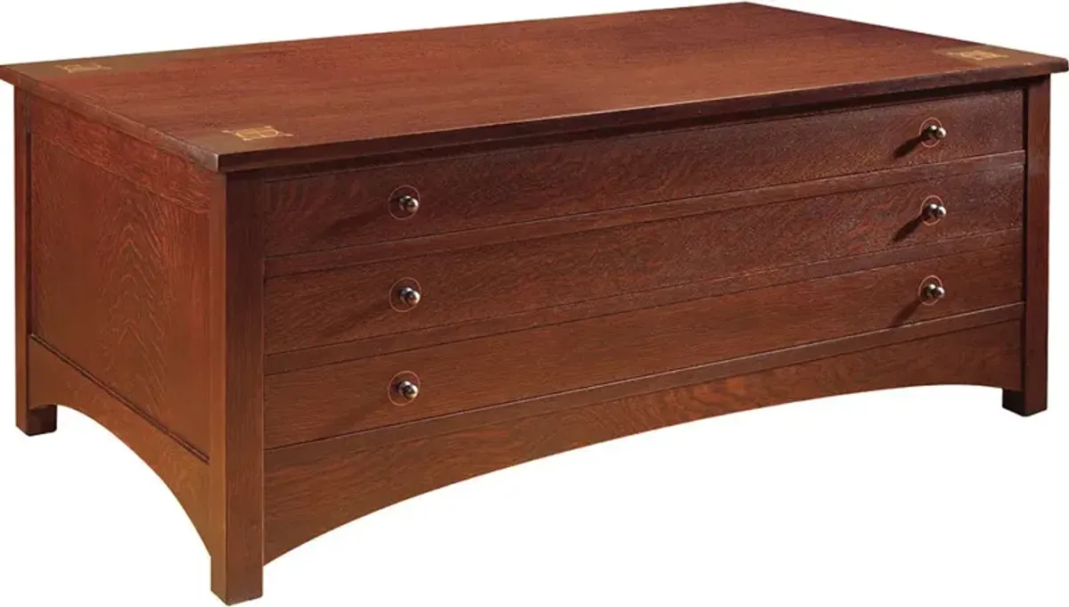 Harvey Ellis Storage Cocktail Table