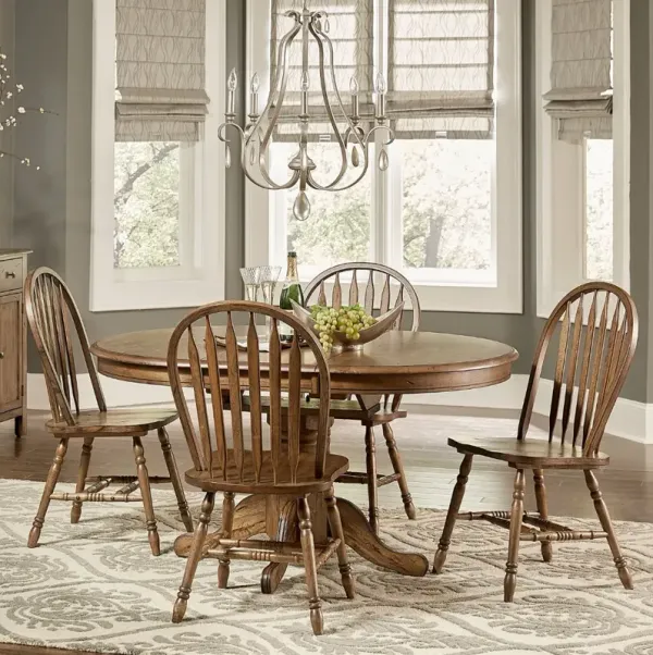 Table with White Chairs Carolina Crossing Dining Set