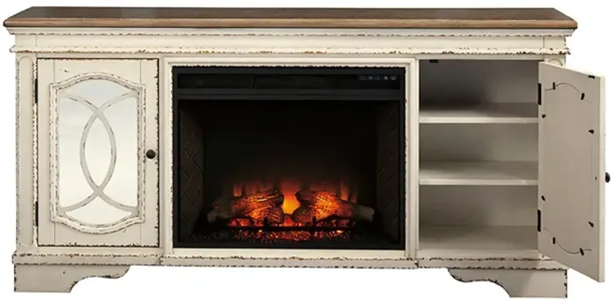 Realyn TV Stand with Fireplace