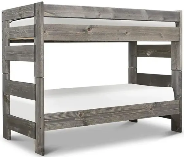 Twin over Twin / Gray Quinn Gray Bunk Bed