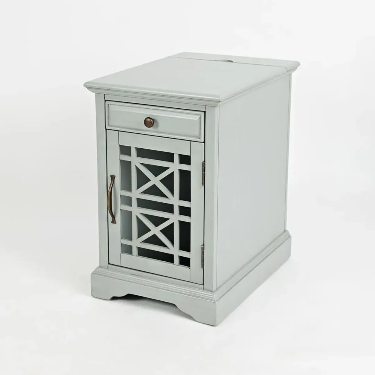 Earl Grey Craftsman Power Side Table