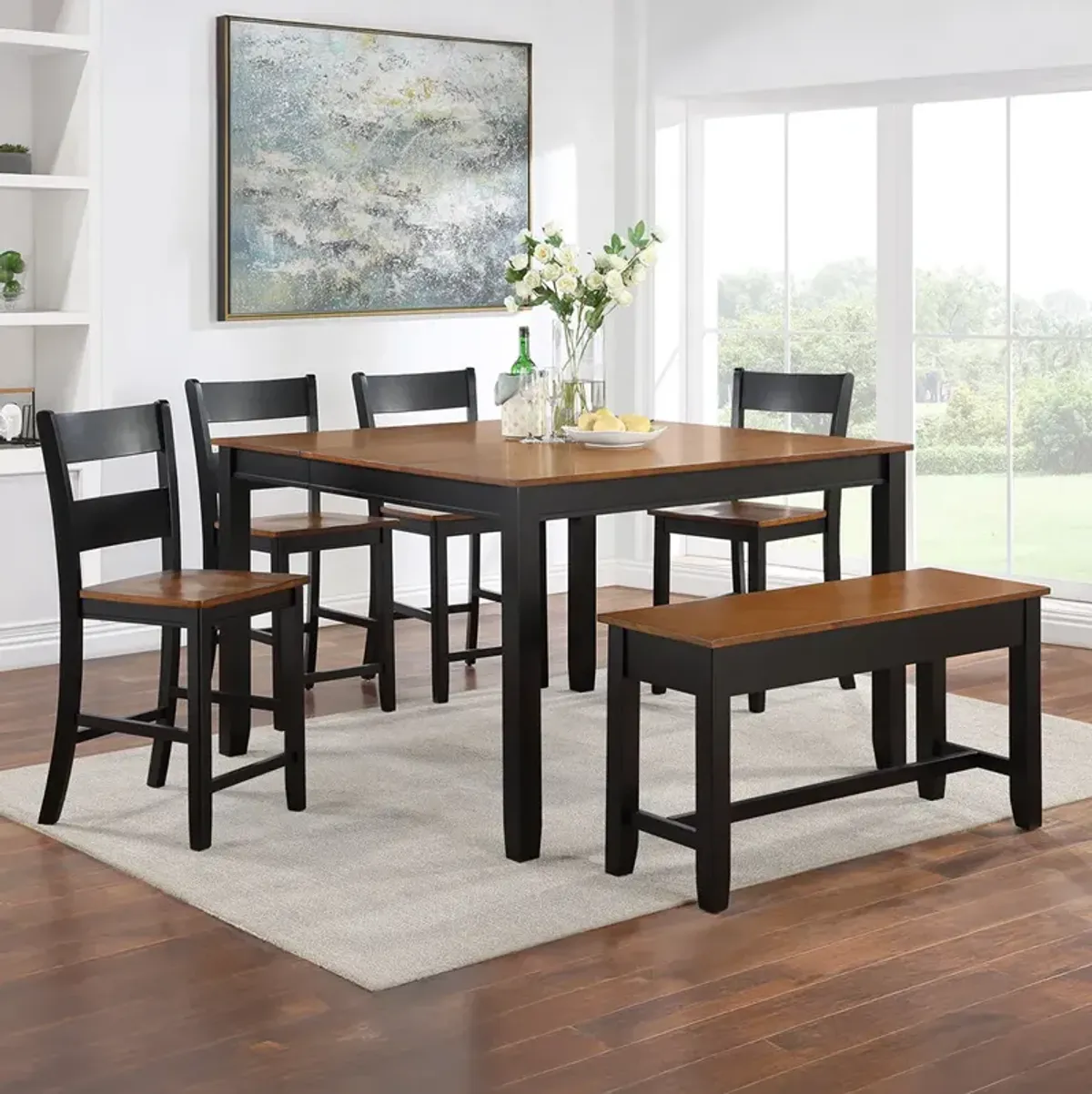 Counter Height / Black Drake Dining Set (5pc)