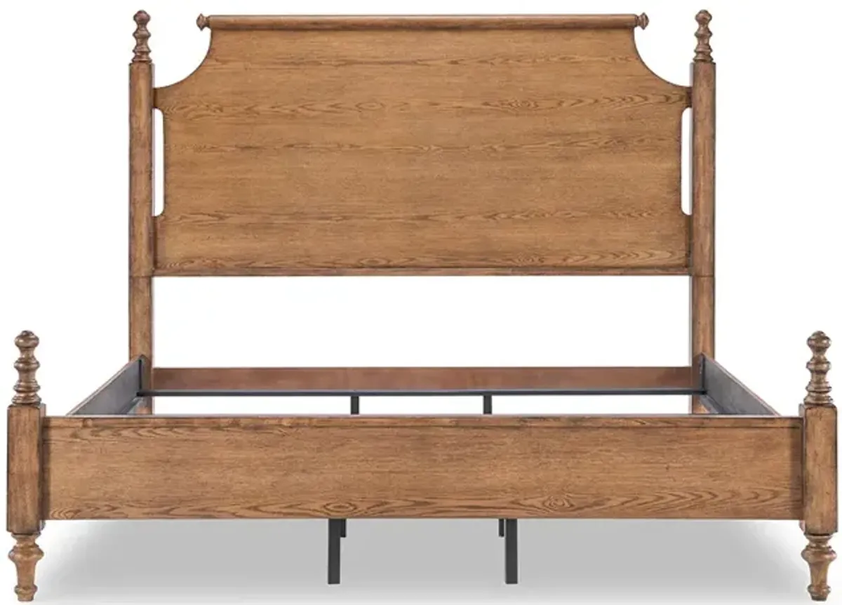 Queen Vintage Market Poster Bed