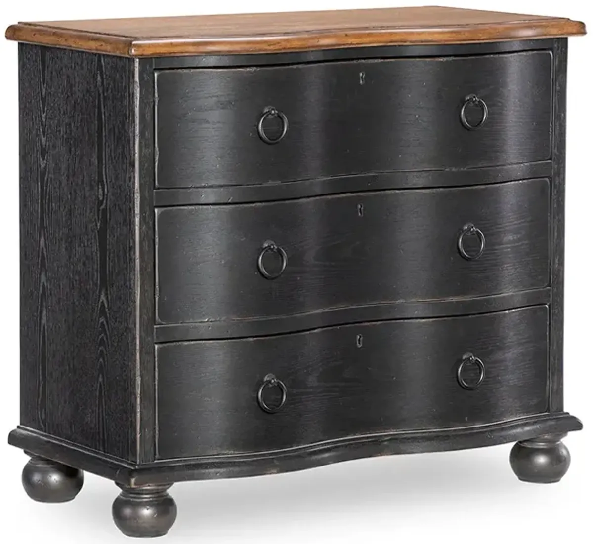 Black Vintage Market Accent Chest