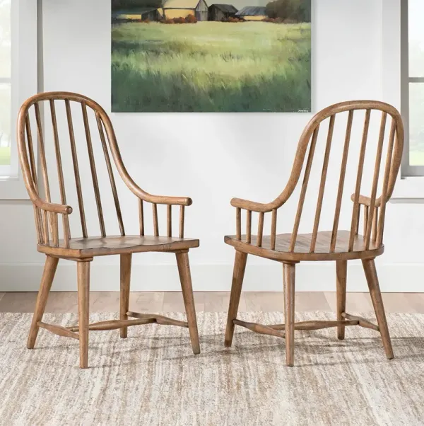 Table with Brown Chairs Vintage Market Dining Set (5pc)