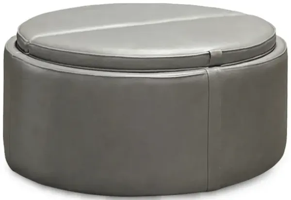 Montana Leather Storage Ottoman