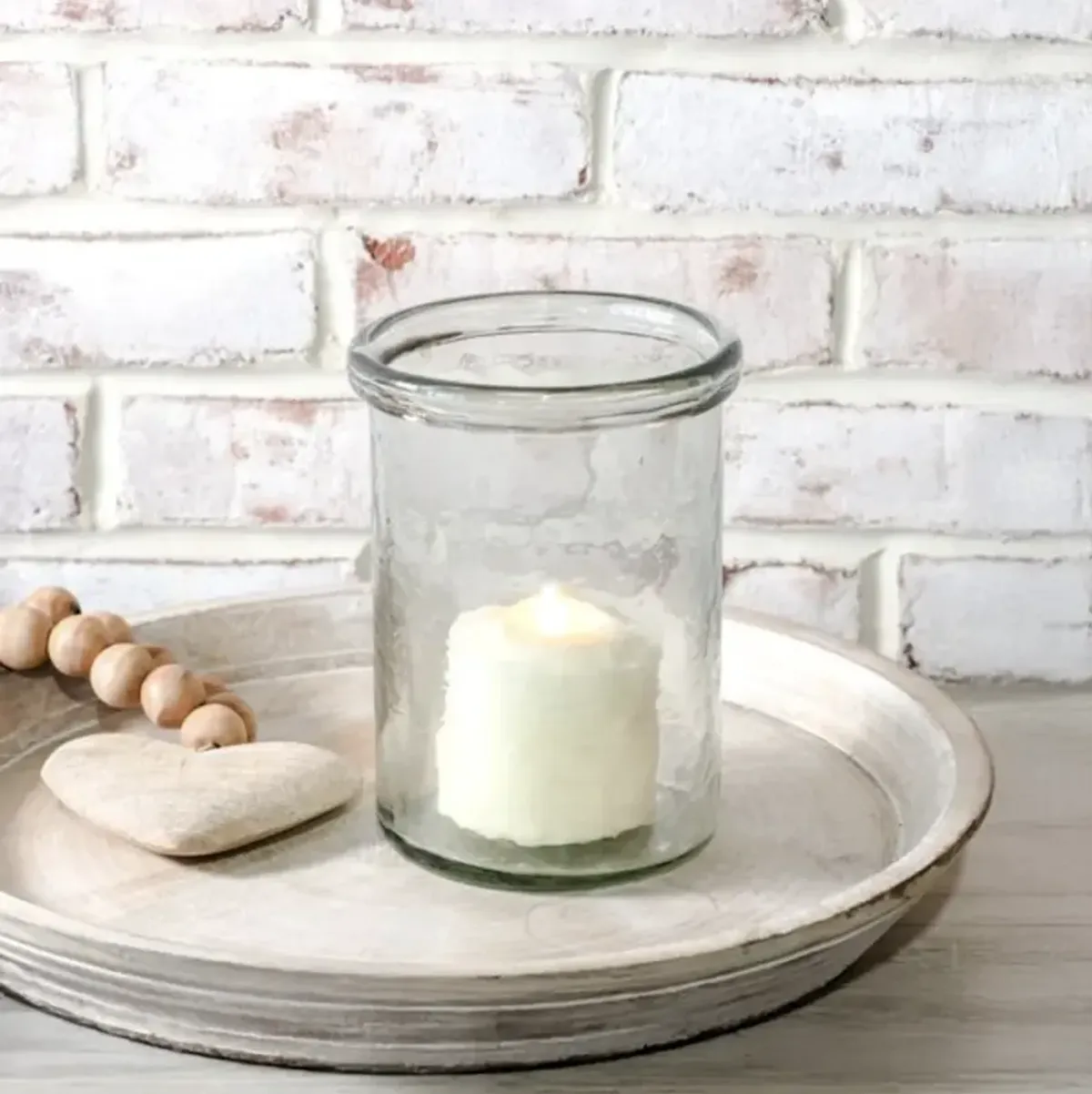 Hammered Glass Jar I