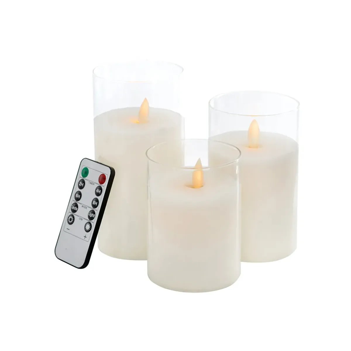 Orange LED Candles (Set of 3)