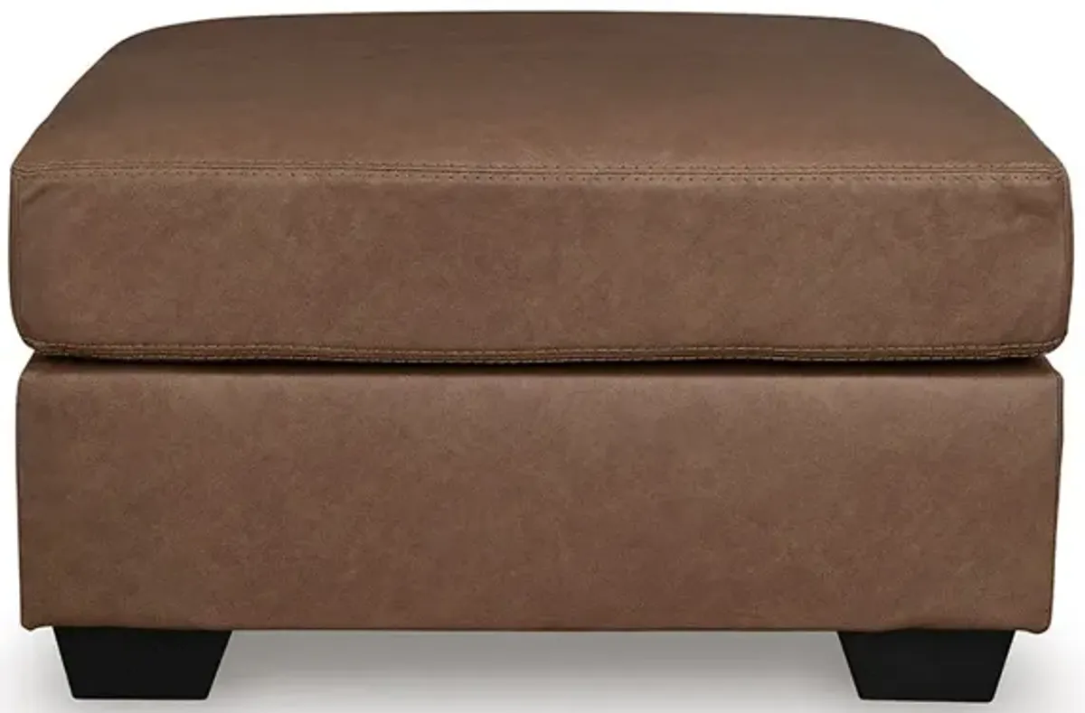 Light Brown Willow Oversized Accent Ottoman
