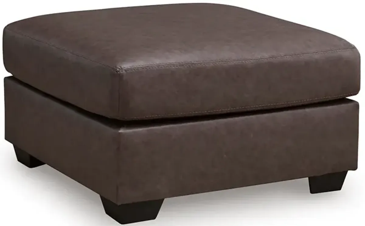 Dark Brown Willow Oversized Accent Ottoman